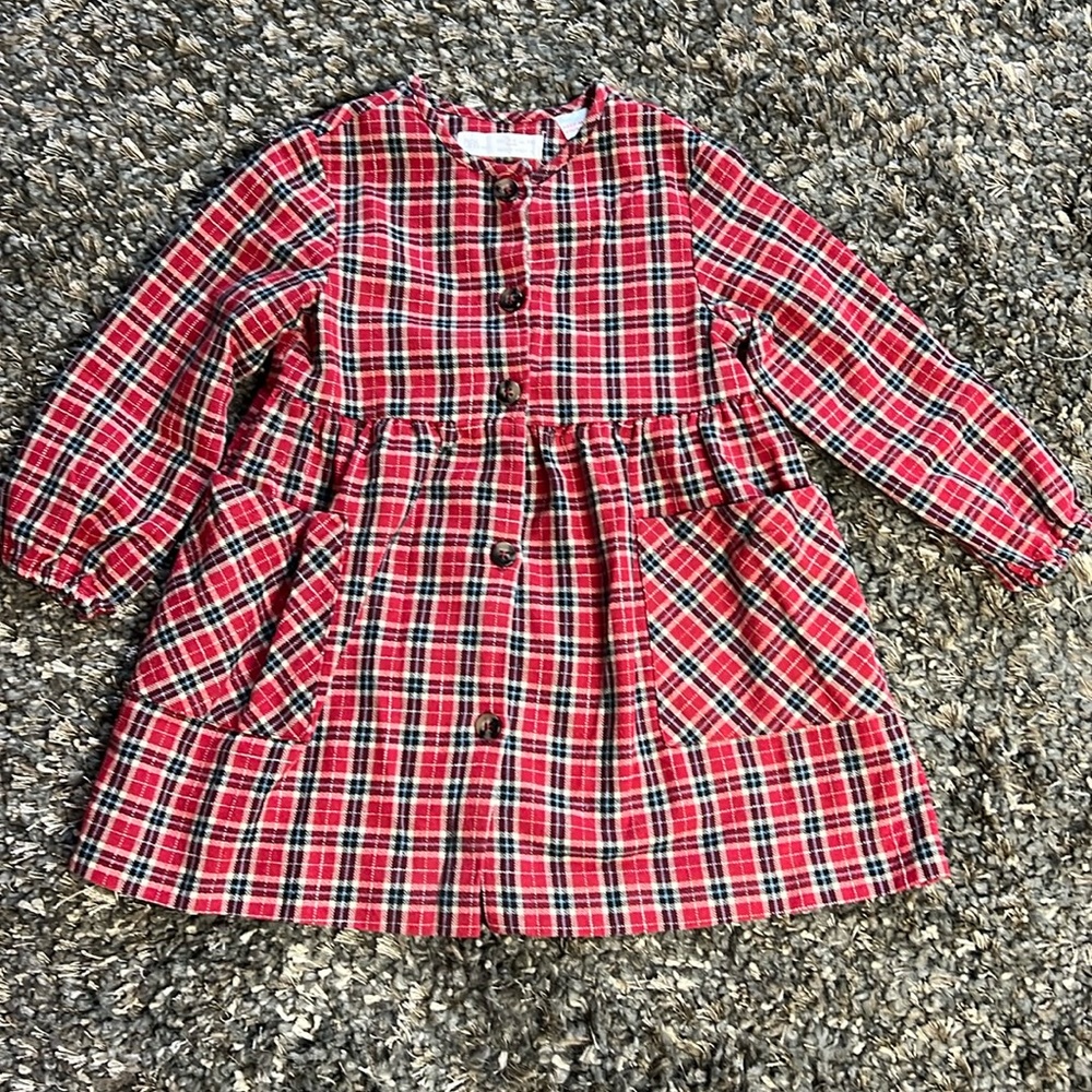 ZARA baby girl plaid dress 4-5 yrs